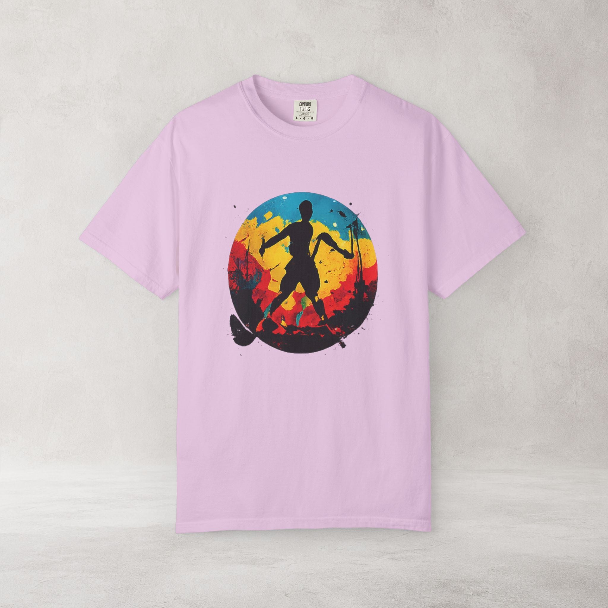 Color Splash Skateboarder T Shirt | Comfort Colors 1717 Skate Art Tee