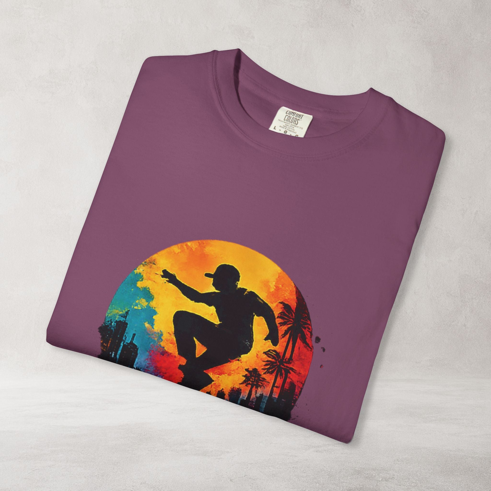 Color Splash Surfer T Shirt | Comfort Colors 1717 Beach Art Tee