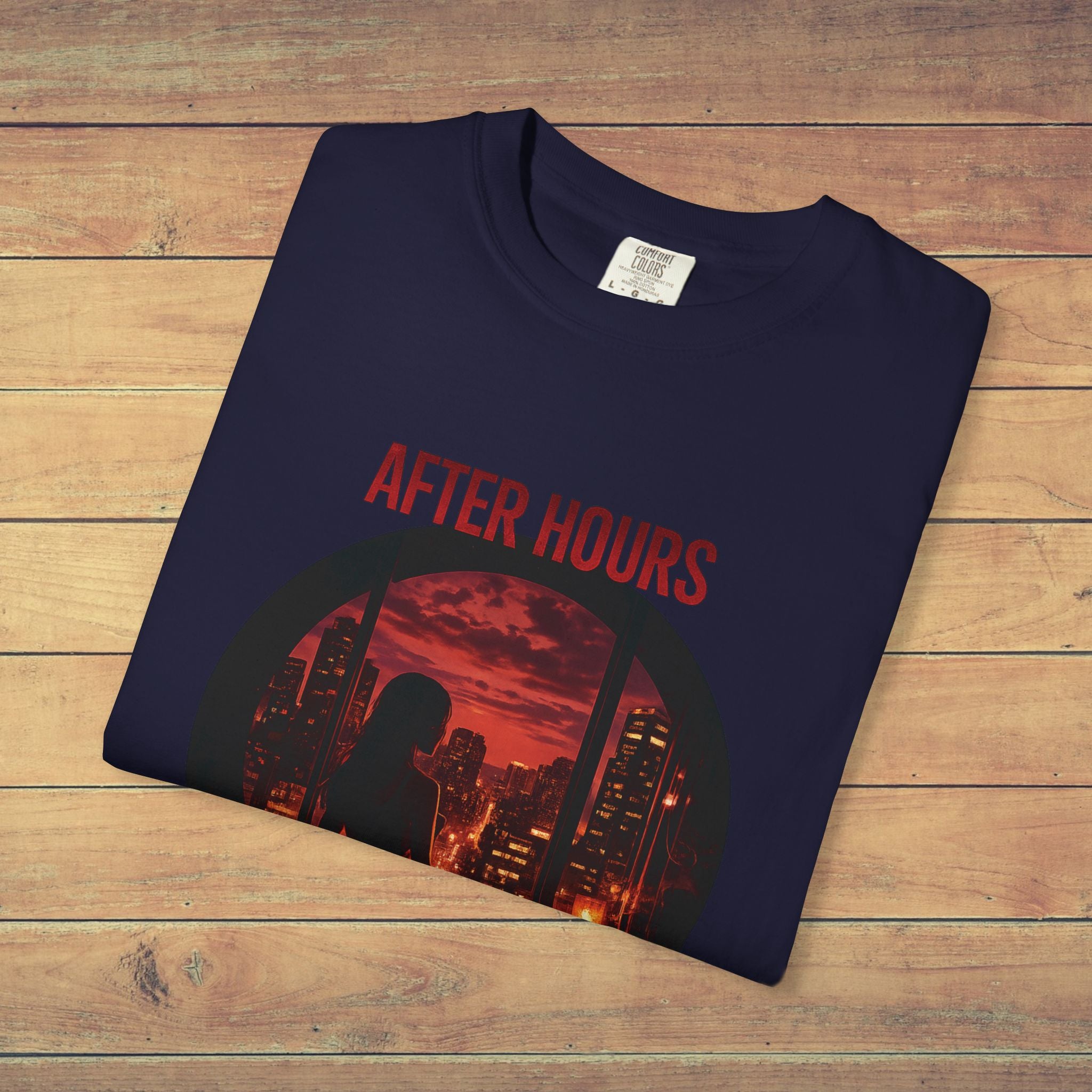 After Hours City Lights T Shirt | Comfort Colors 1717 Retro Nightscape Graphic Tee