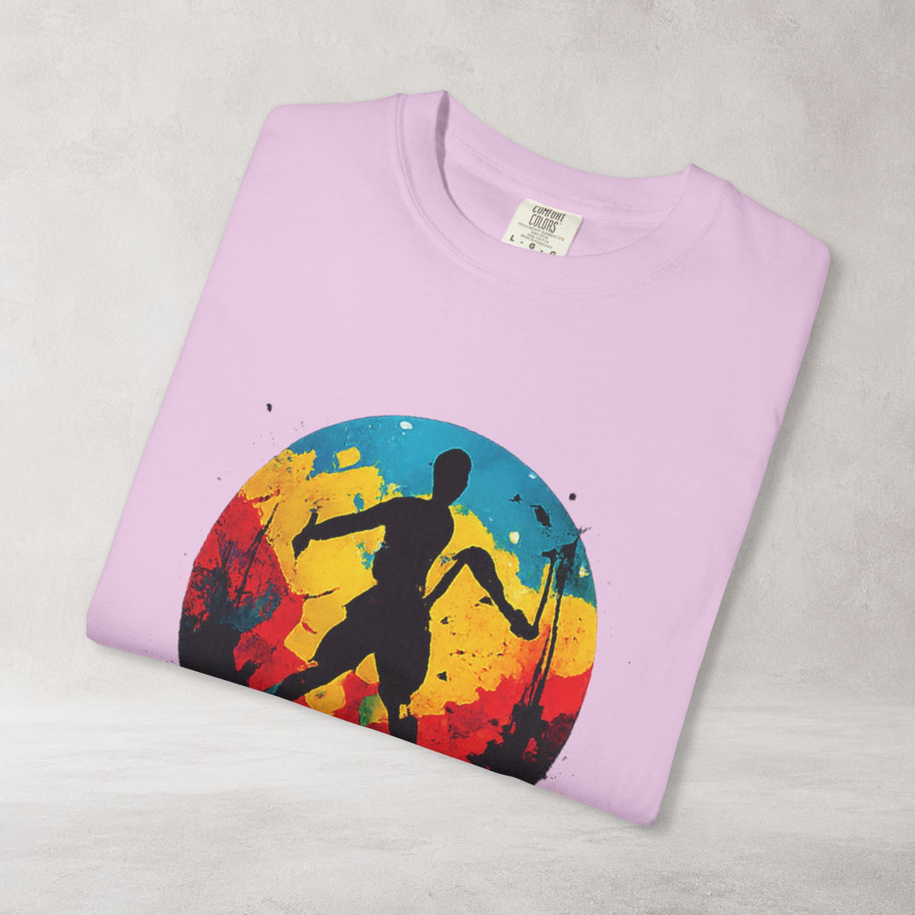Color Splash Skateboarder T Shirt | Comfort Colors 1717 Skate Art Tee