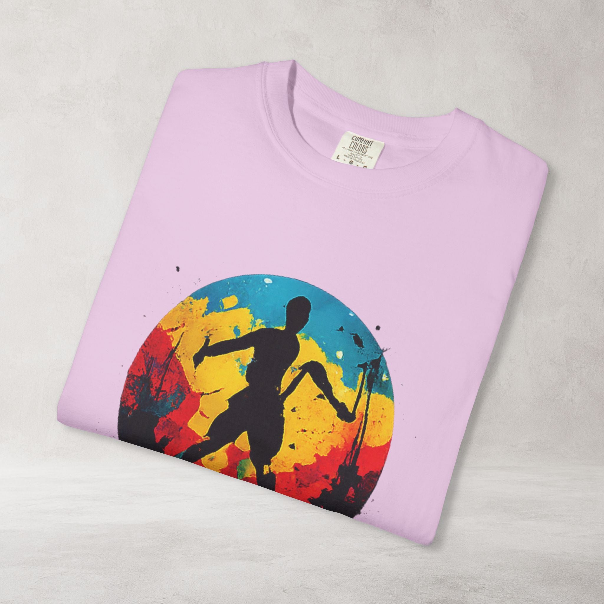 Color Splash Skateboarder T Shirt | Comfort Colors 1717 Skate Art Tee