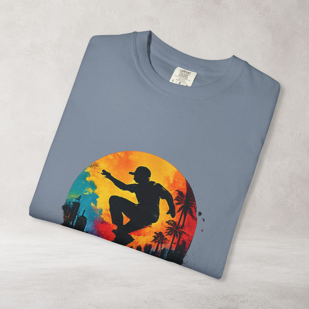 Color Splash Surfer T Shirt | Comfort Colors 1717 Beach Art Tee