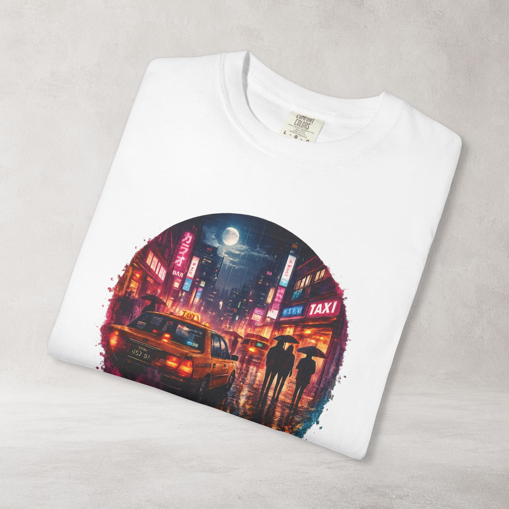Tokyo Nights Vaporwave T Shirt | Comfort Colors 1717 Retro Neon City Graphic Tee