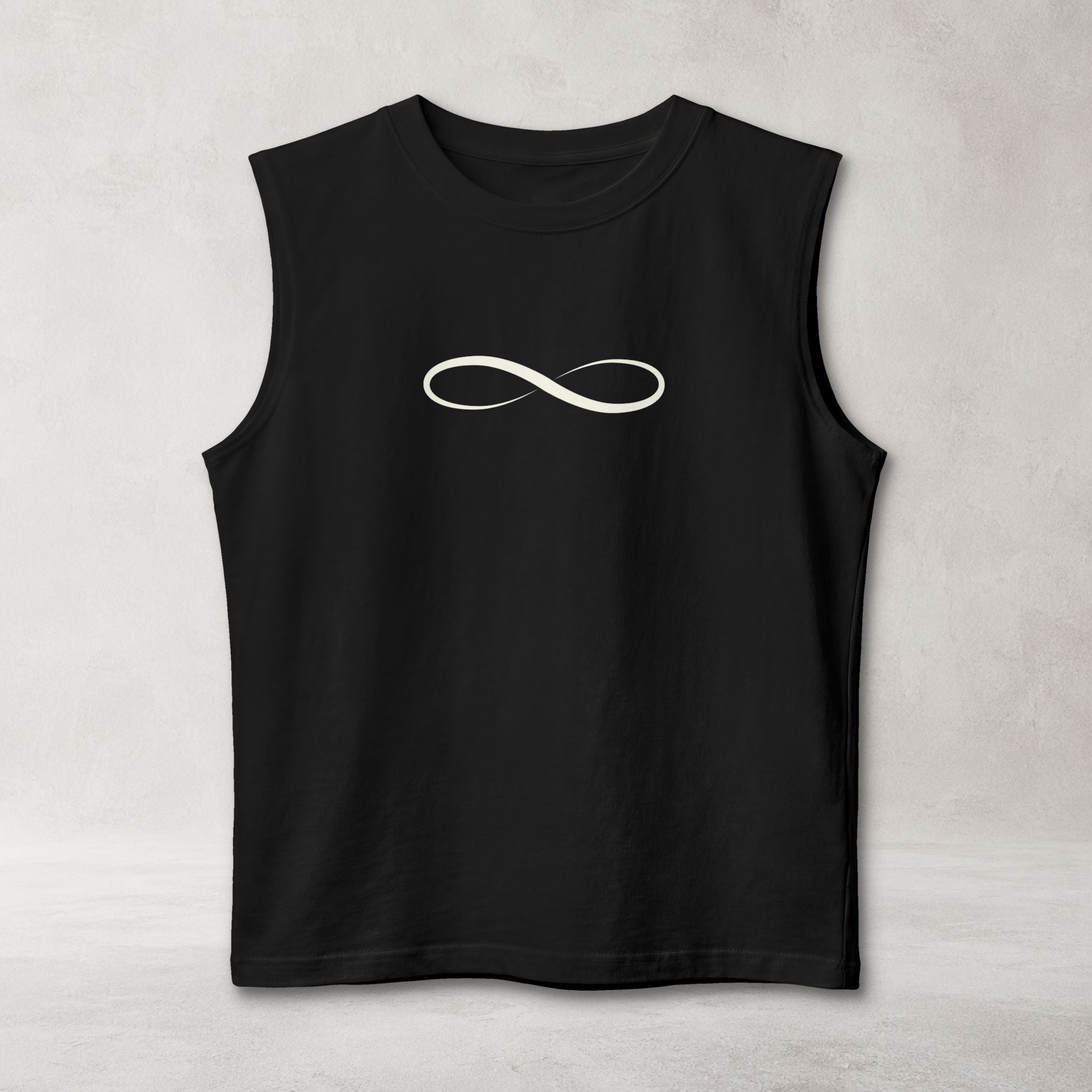 Infinity Symbol Muscle Tank | Minimalist Sleeveless Streetwear Tank
