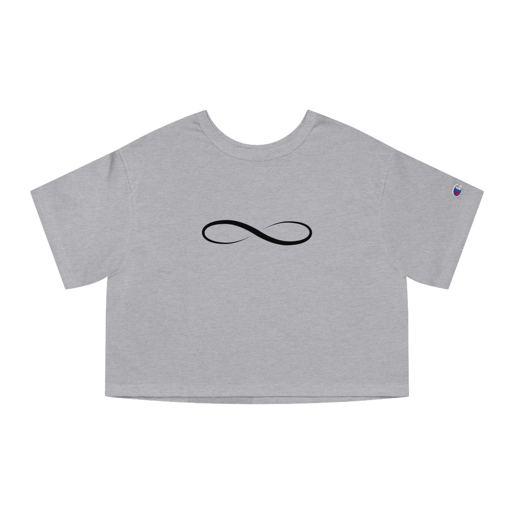 Infinity Symbol Crop Top for Women | Minimalist Aesthetic Tee