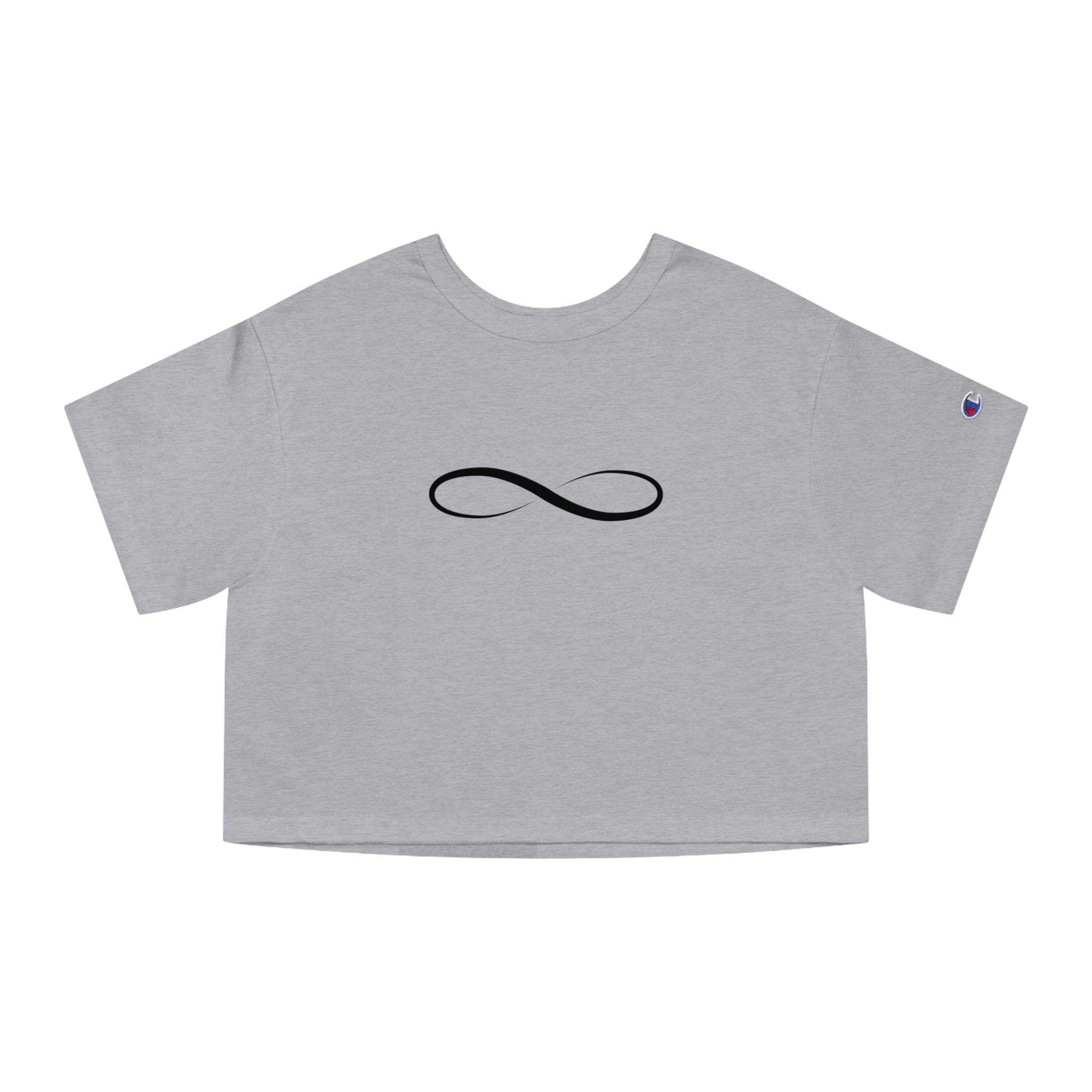 Infinity Symbol Crop Top for Women | Minimalist Aesthetic Tee