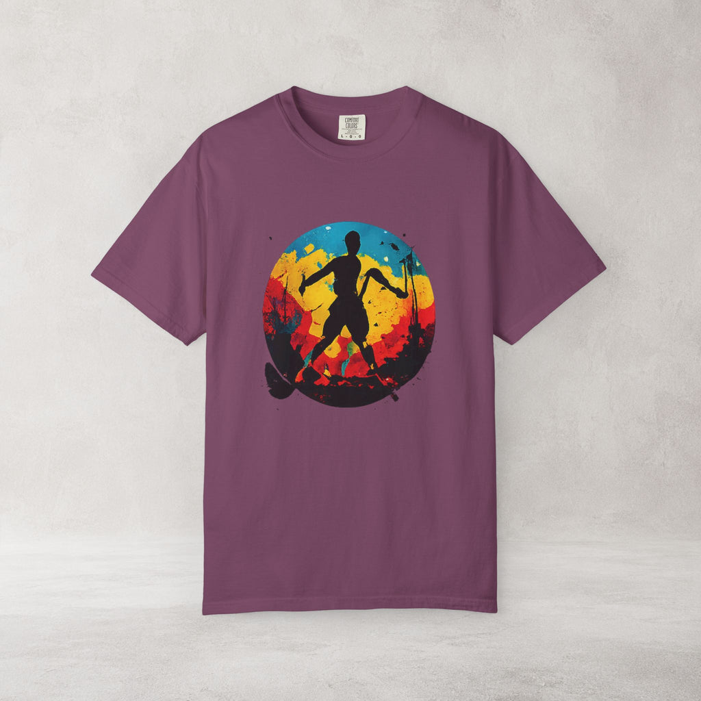 Color Splash Skateboarder T Shirt | Comfort Colors 1717 Skate Art Tee