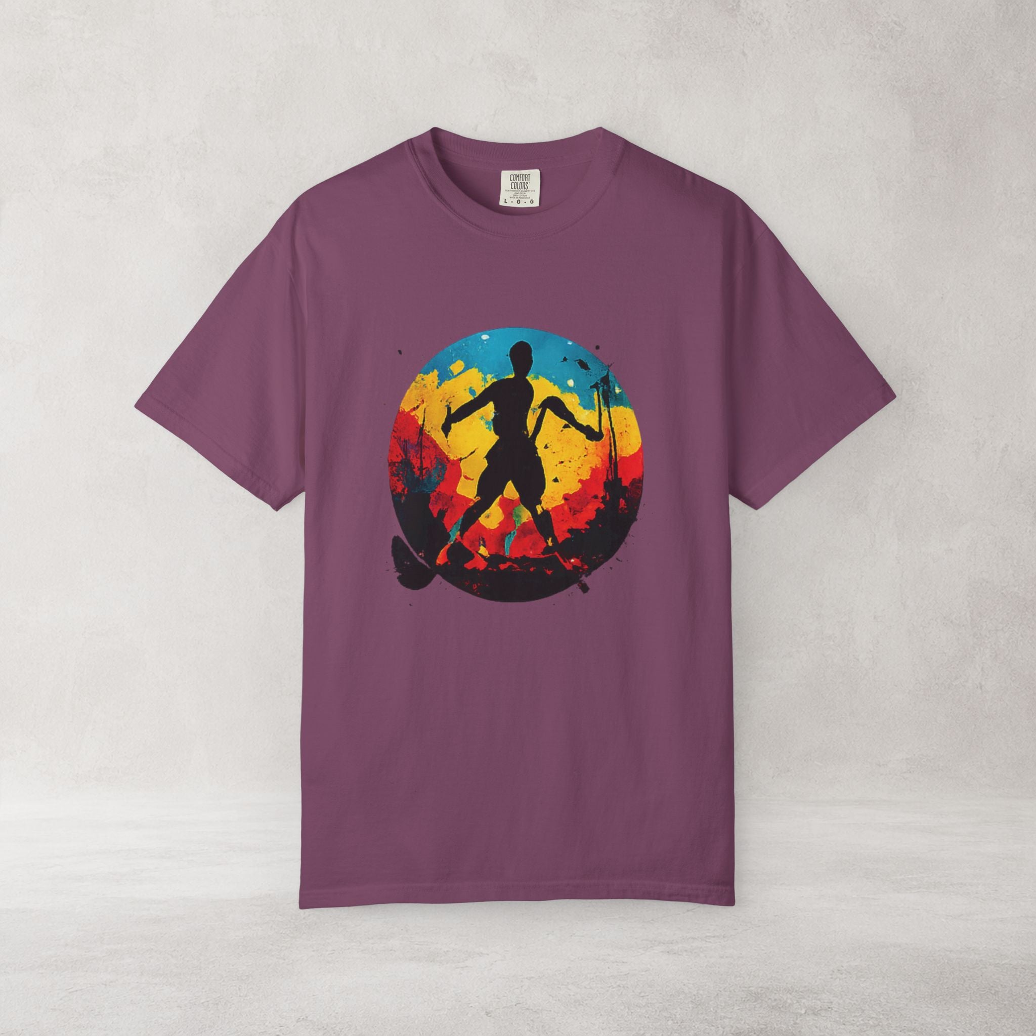 Color Splash Skateboarder T Shirt | Comfort Colors 1717 Skate Art Tee