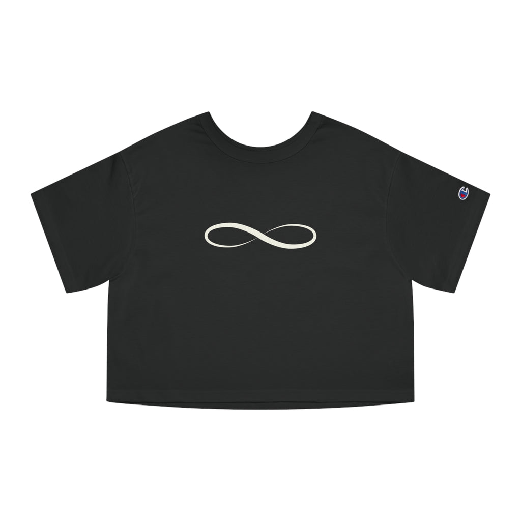 Infinity Symbol Crop Top for Women | Minimalist Aesthetic Tee