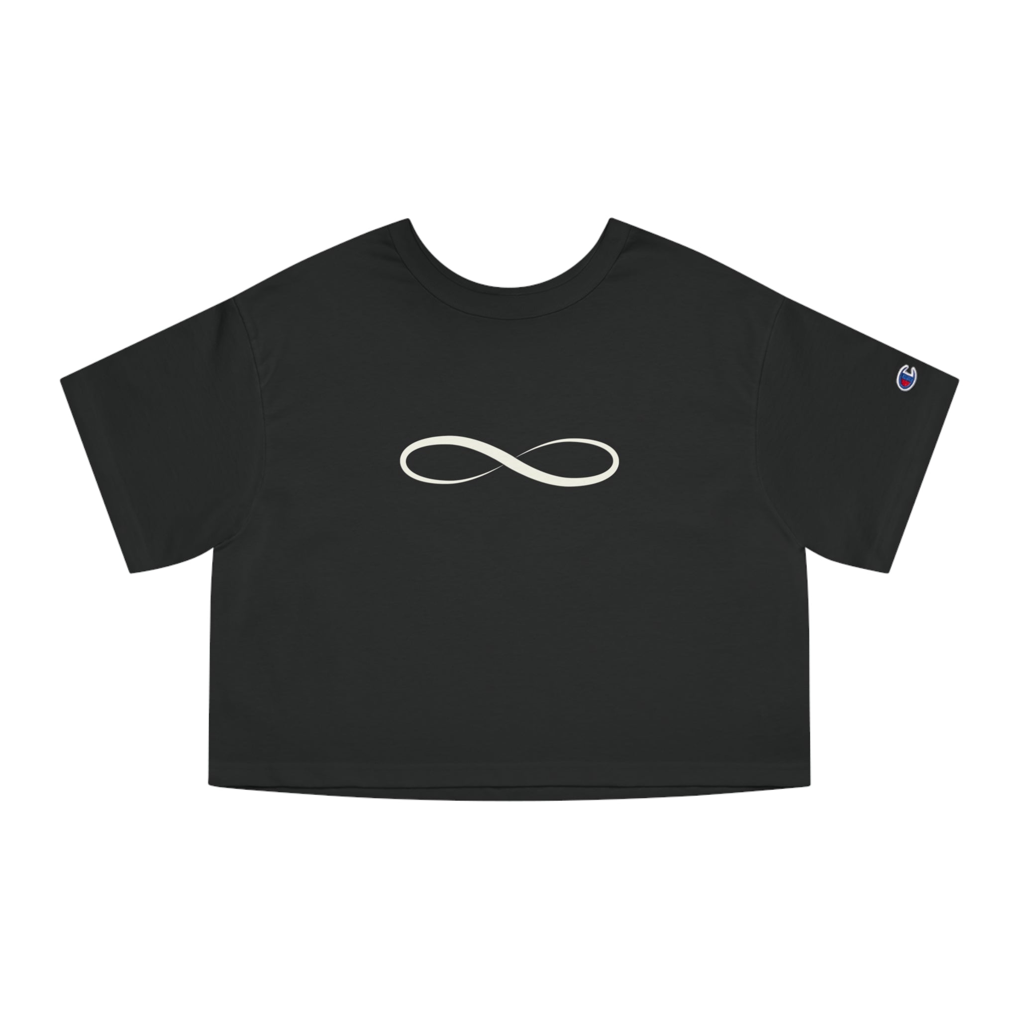 Infinity Symbol Crop Top for Women | Minimalist Aesthetic Tee