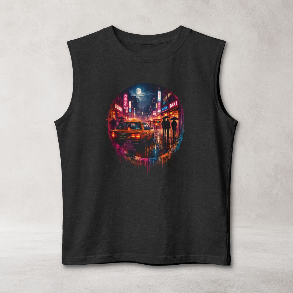 Tokyo Nights Muscle Tank | Retro Futuristic Streetwear Tank