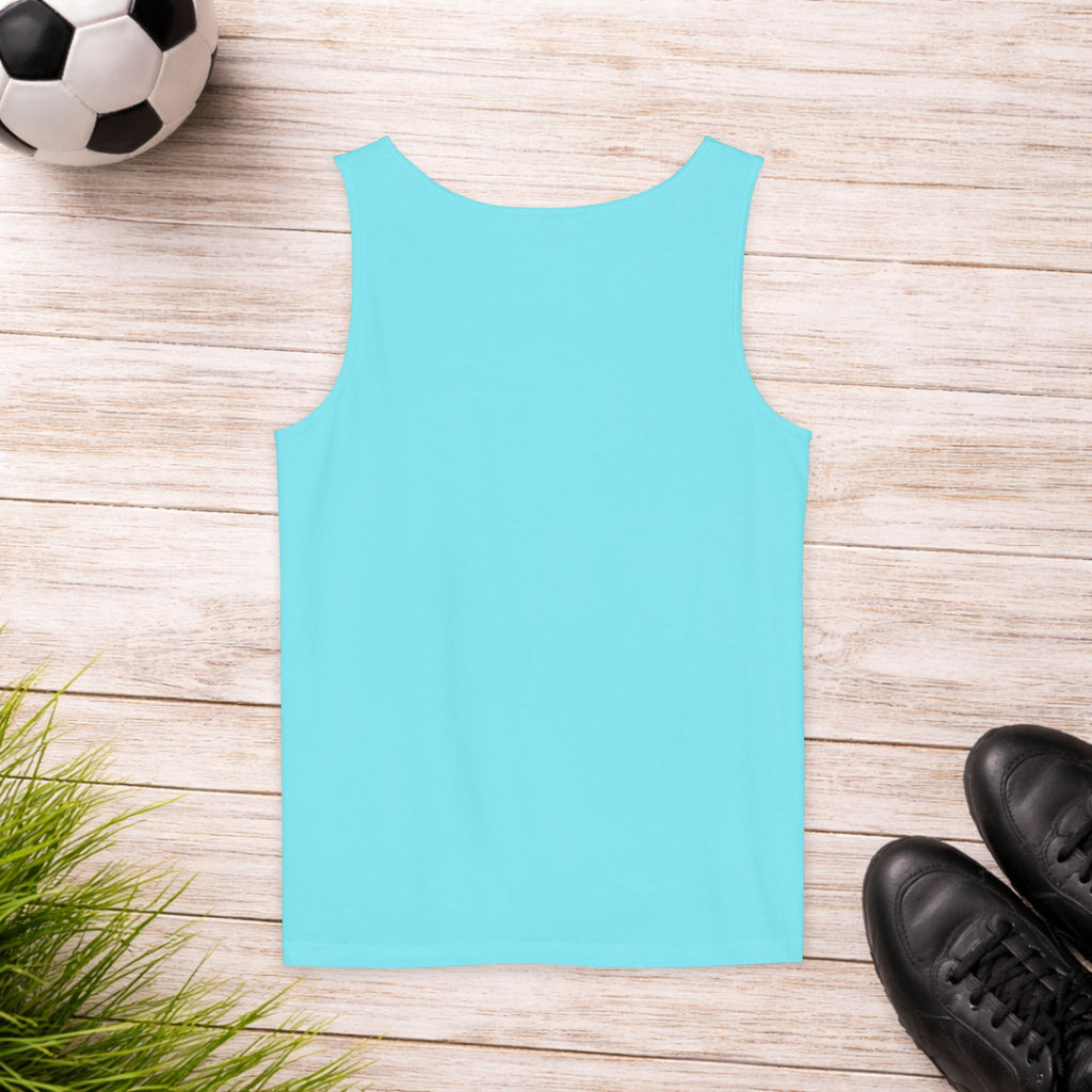Chill Out Palm Beach Tank Top — Minimal Surf Circle Graphic