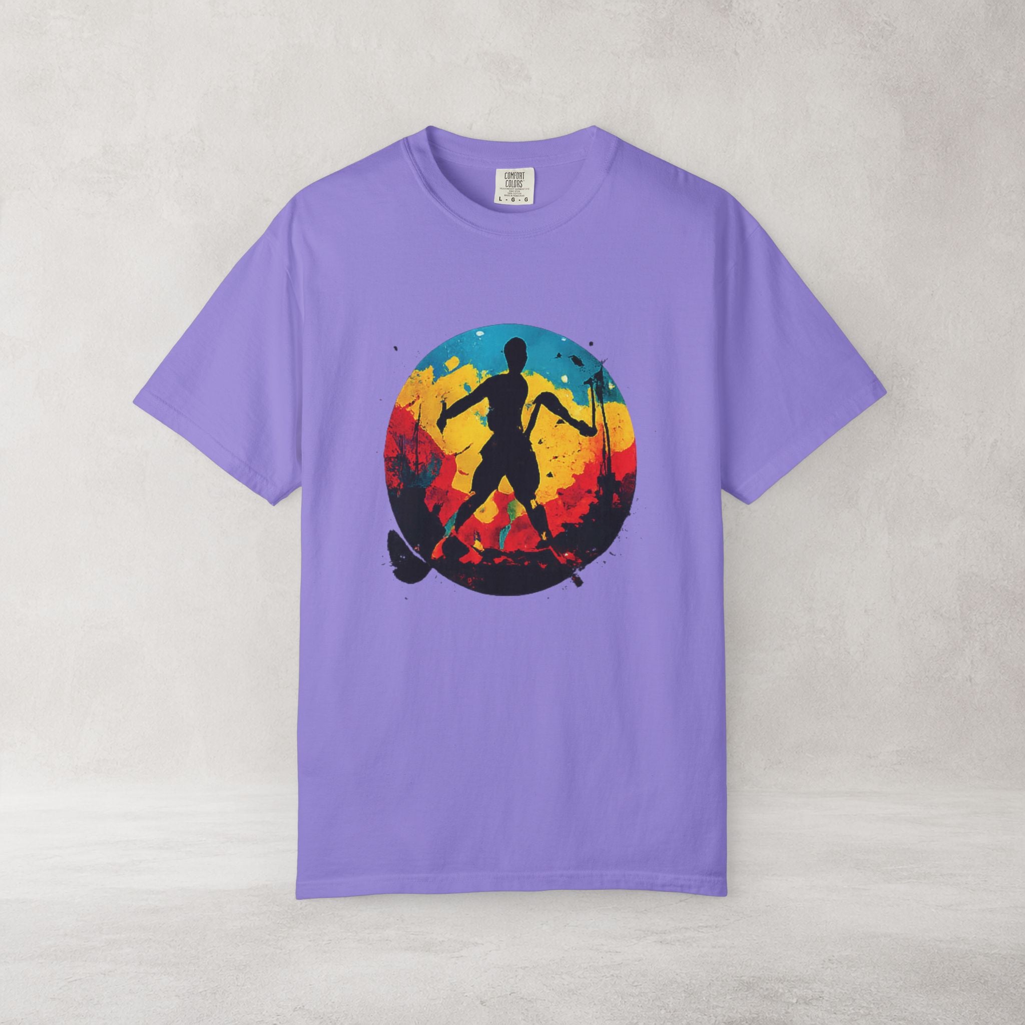 Color Splash Skateboarder T Shirt | Comfort Colors 1717 Skate Art Tee