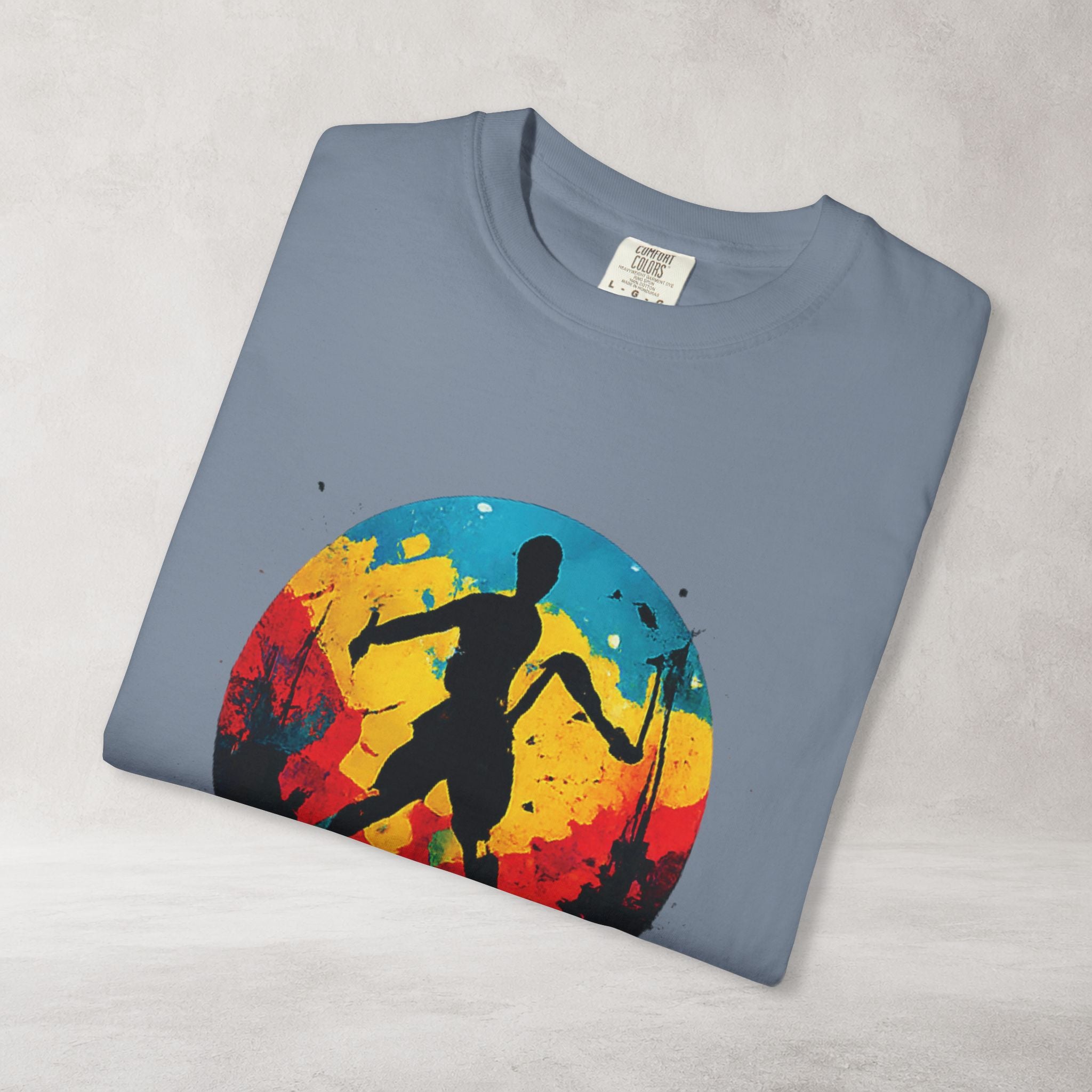 Color Splash Skateboarder T Shirt | Comfort Colors 1717 Skate Art Tee