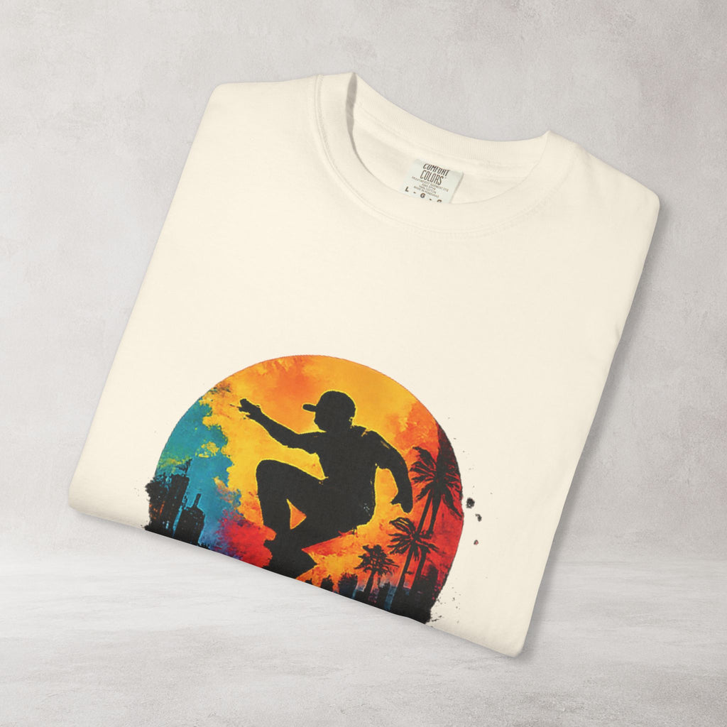 Color Splash Surfer T Shirt | Comfort Colors 1717 Beach Art Tee