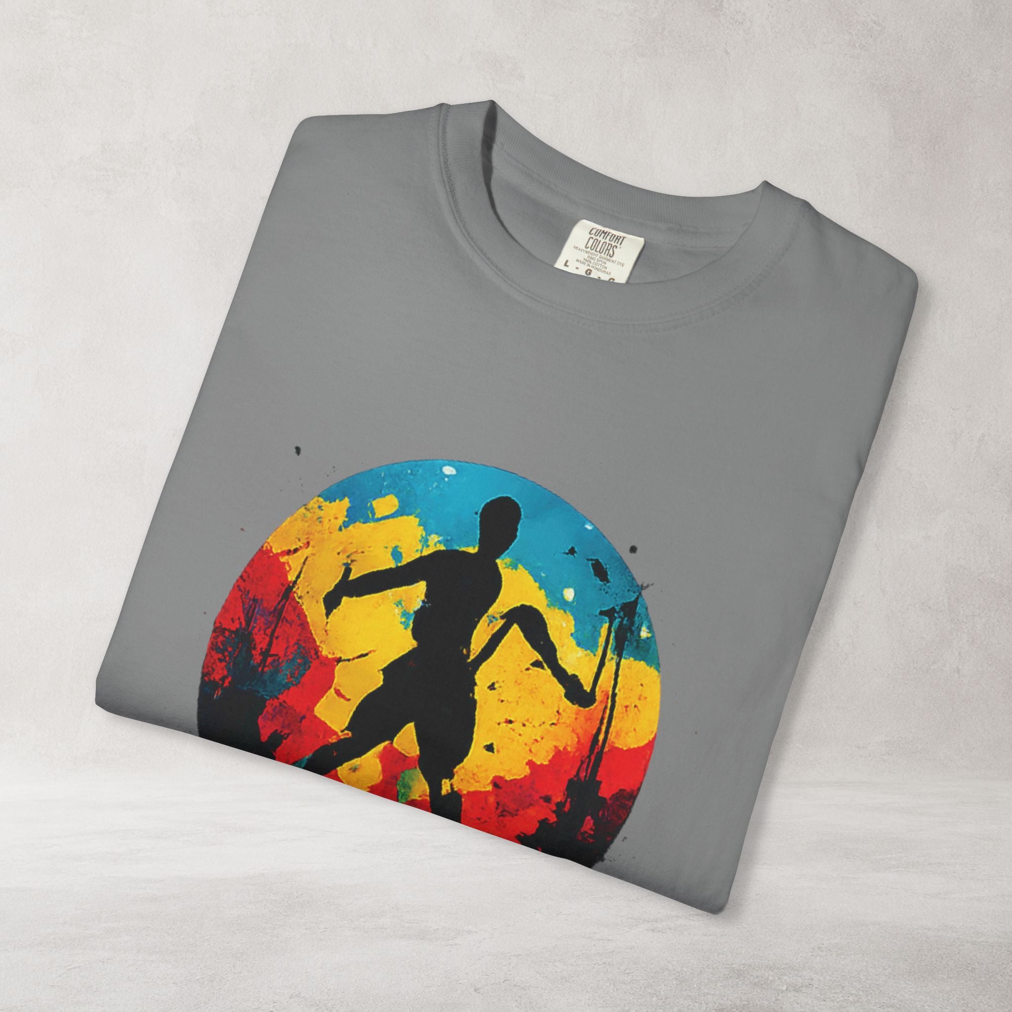 Color Splash Skateboarder T Shirt | Comfort Colors 1717 Skate Art Tee