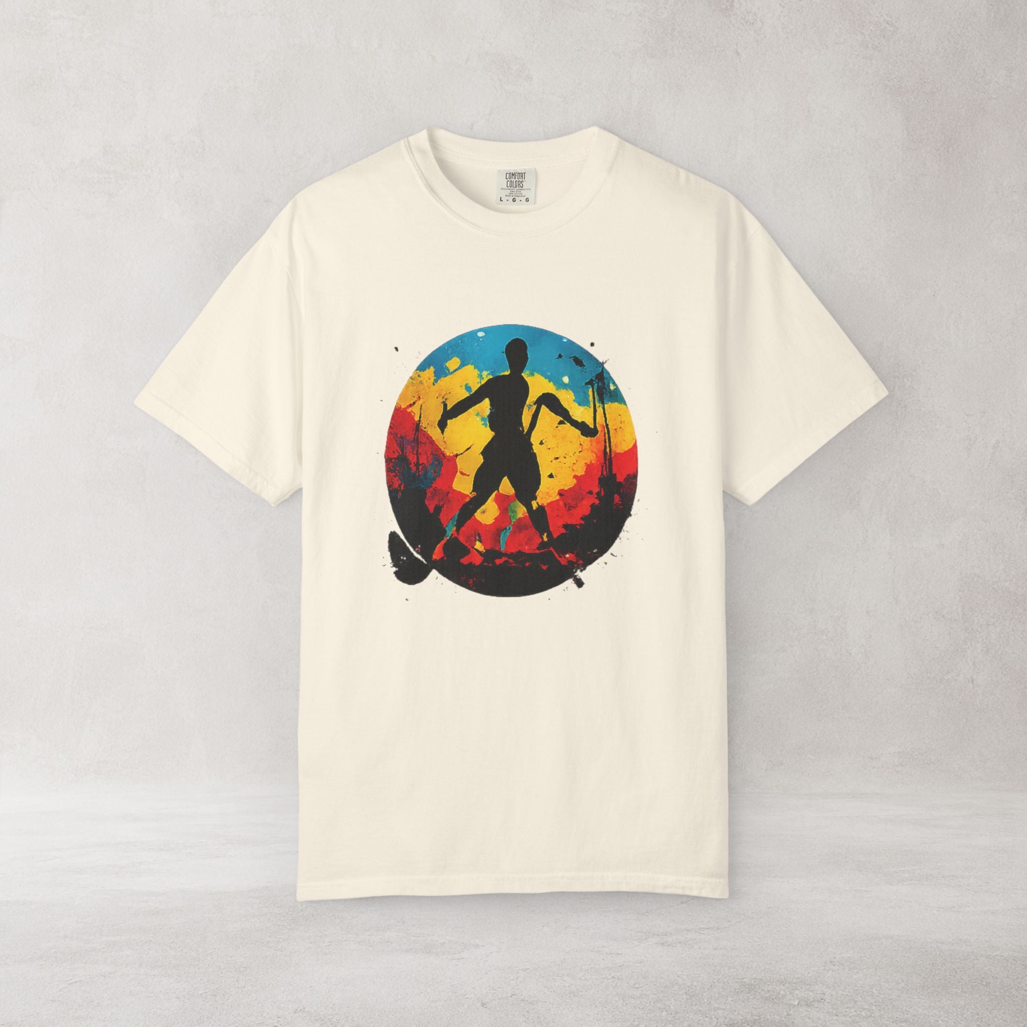 Color Splash Skateboarder T Shirt | Comfort Colors 1717 Skate Art Tee