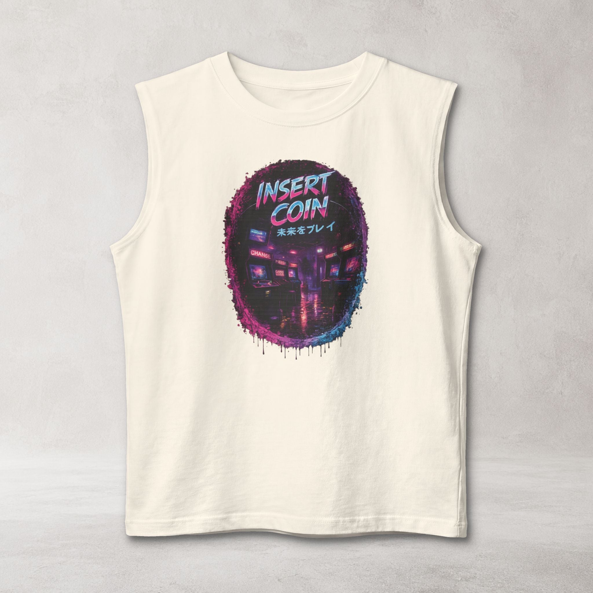 Insert Coin Muscle Tank | Retro Arcade Gaming Streetwear Tank