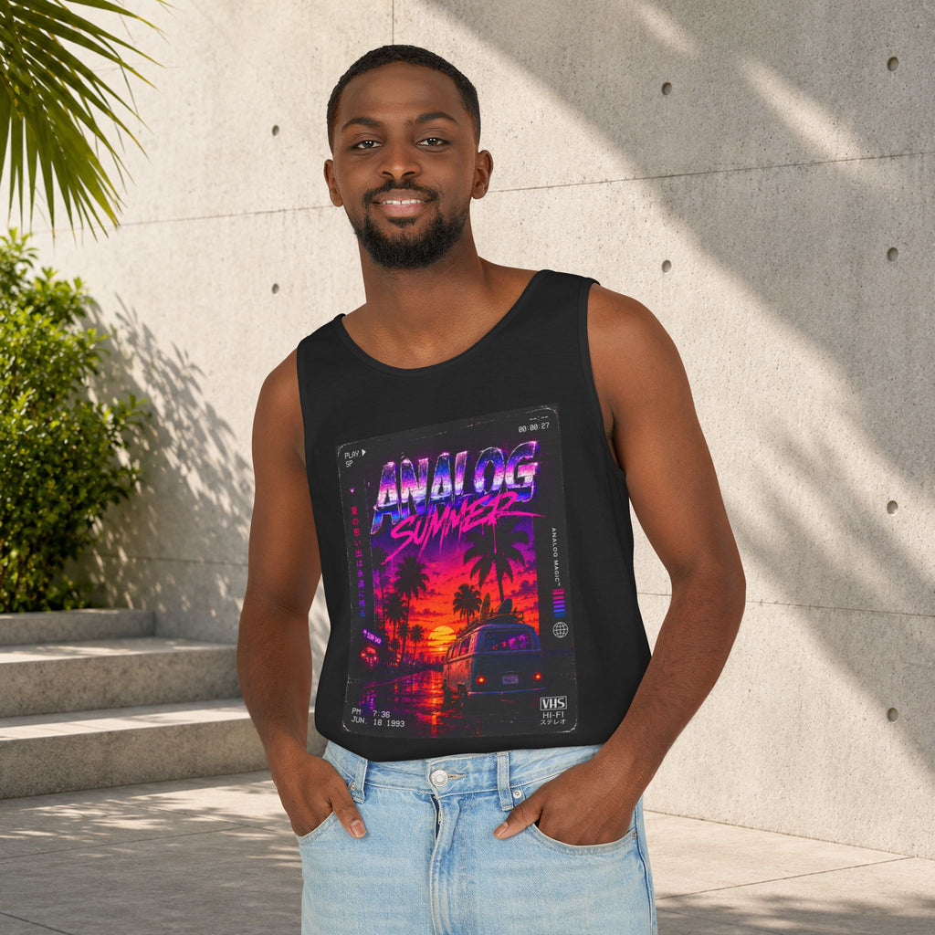 Analog Summer Synthwave Unisex Tank Top - Analog Magic