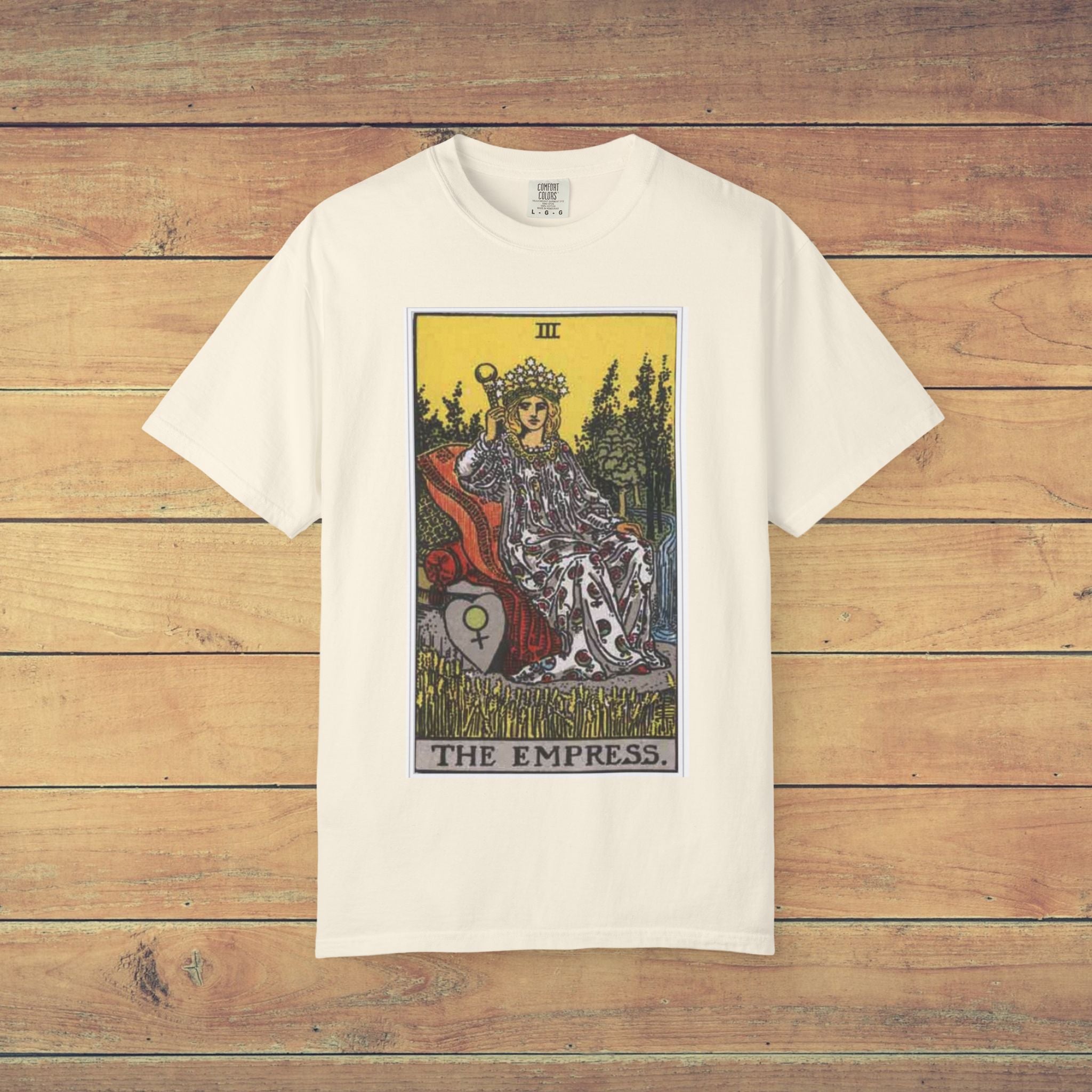 The Empress Tarot Card T Shirt |  Comfort Colors 1717 Mystical Graphic Tee