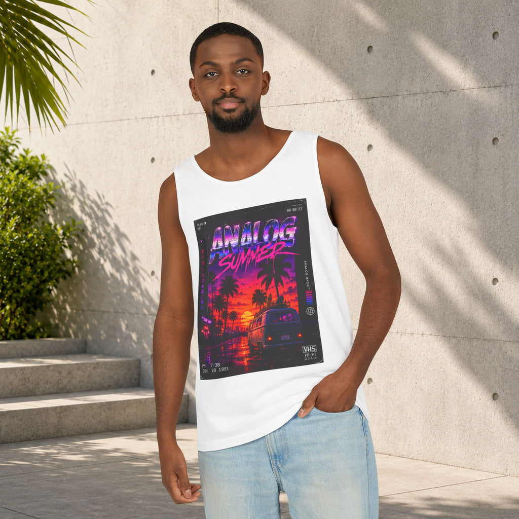Analog Summer Synthwave Unisex Tank Top - Analog Magic