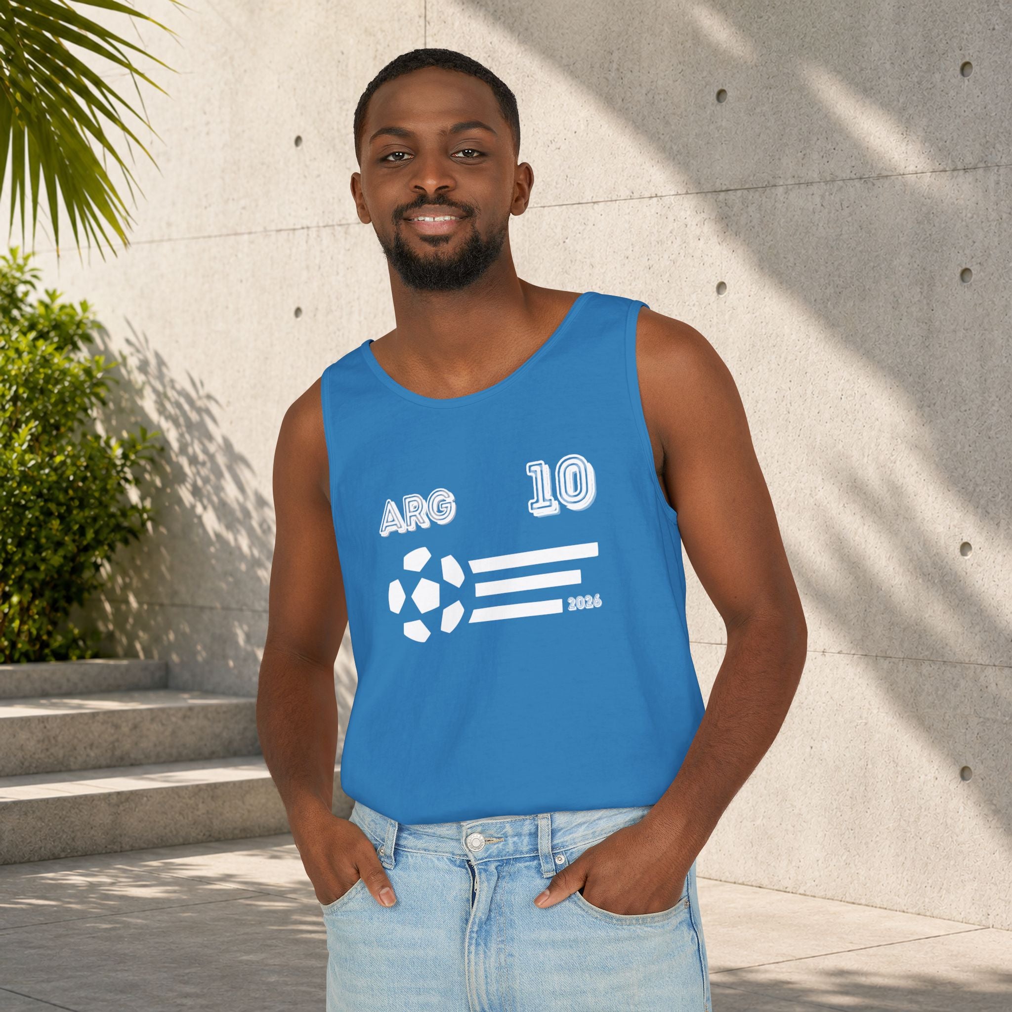 Argentina 10 Football Unisex Tank Top - Analog Magic