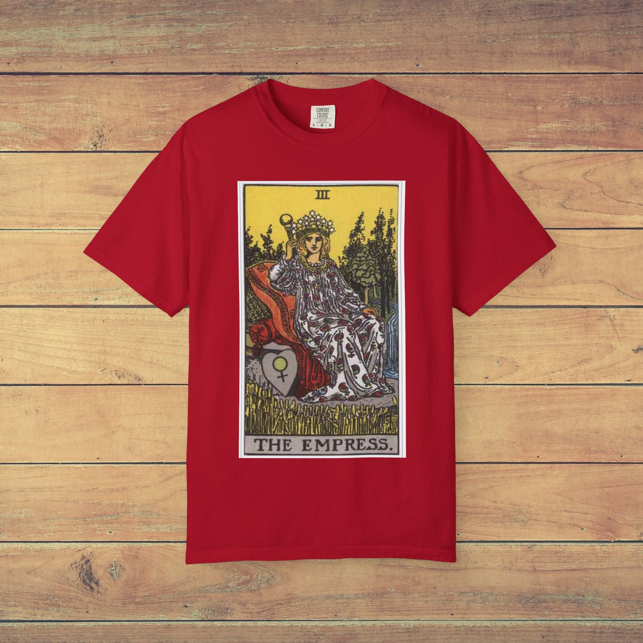 The Empress Tarot Card T Shirt |  Comfort Colors 1717 Mystical Graphic Tee