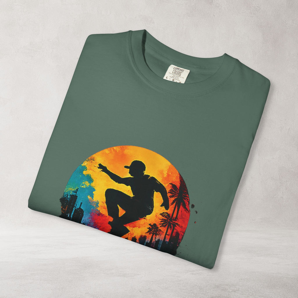 Color Splash Surfer T Shirt | Comfort Colors 1717 Beach Art Tee