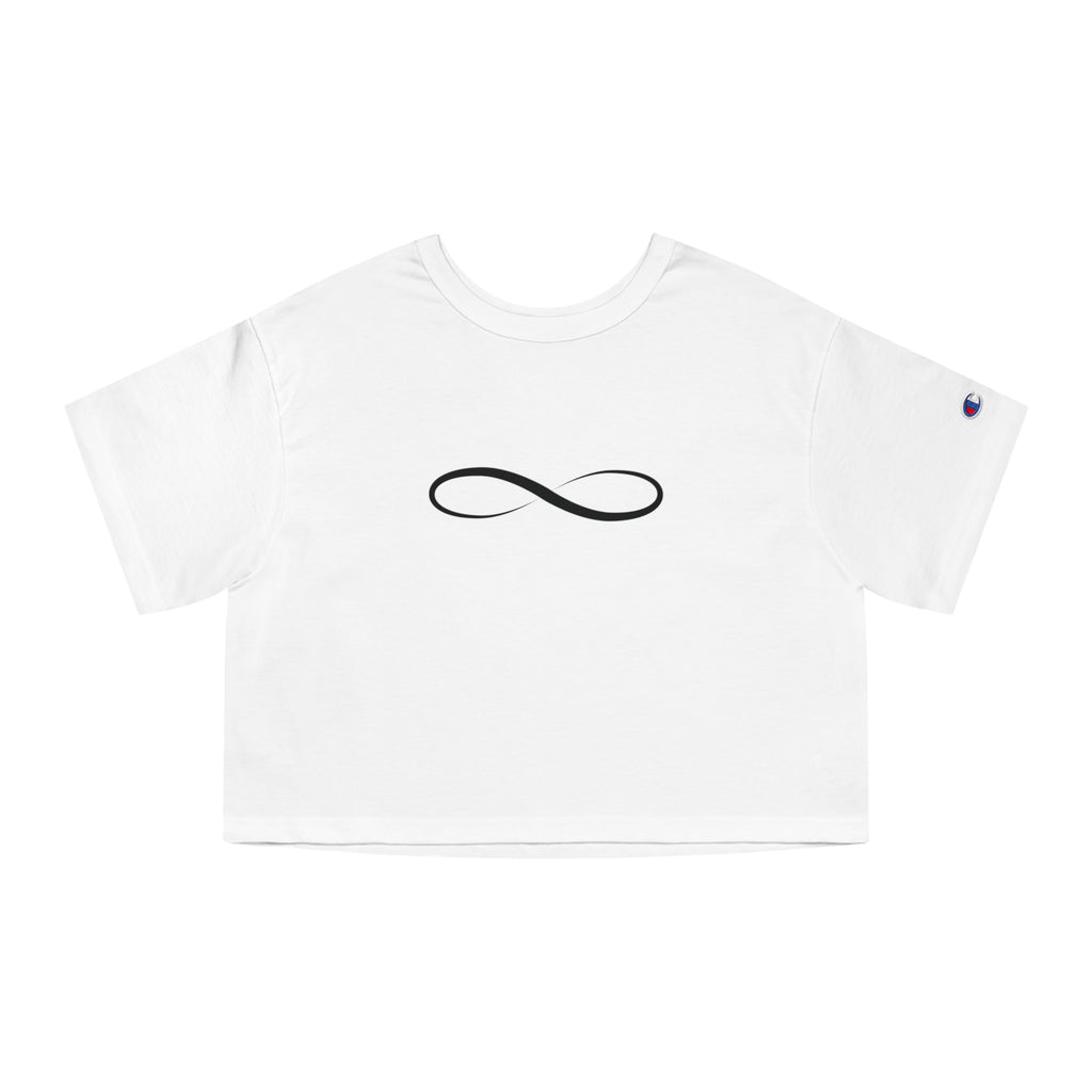 Infinity Symbol Crop Top for Women | Minimalist Aesthetic Tee