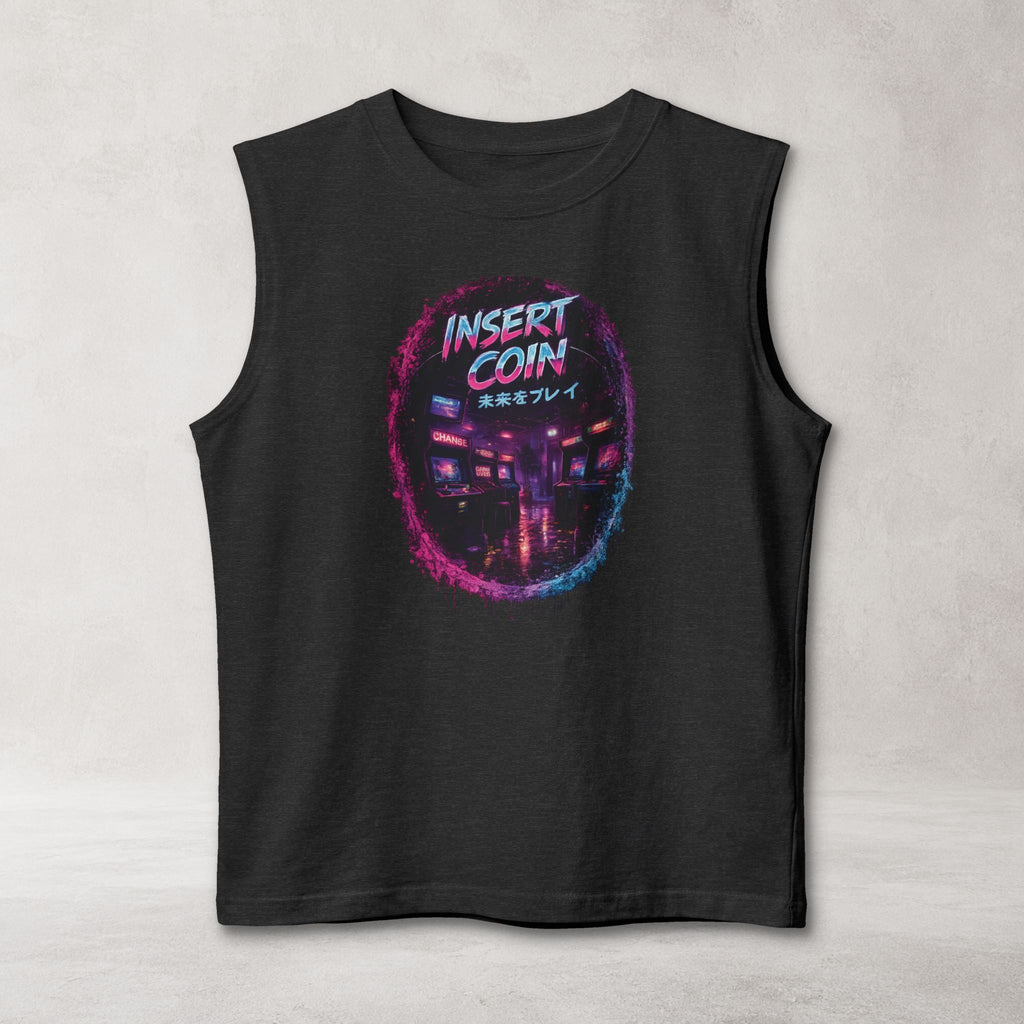 Insert Coin Muscle Tank | Retro Arcade Gaming Streetwear Tank