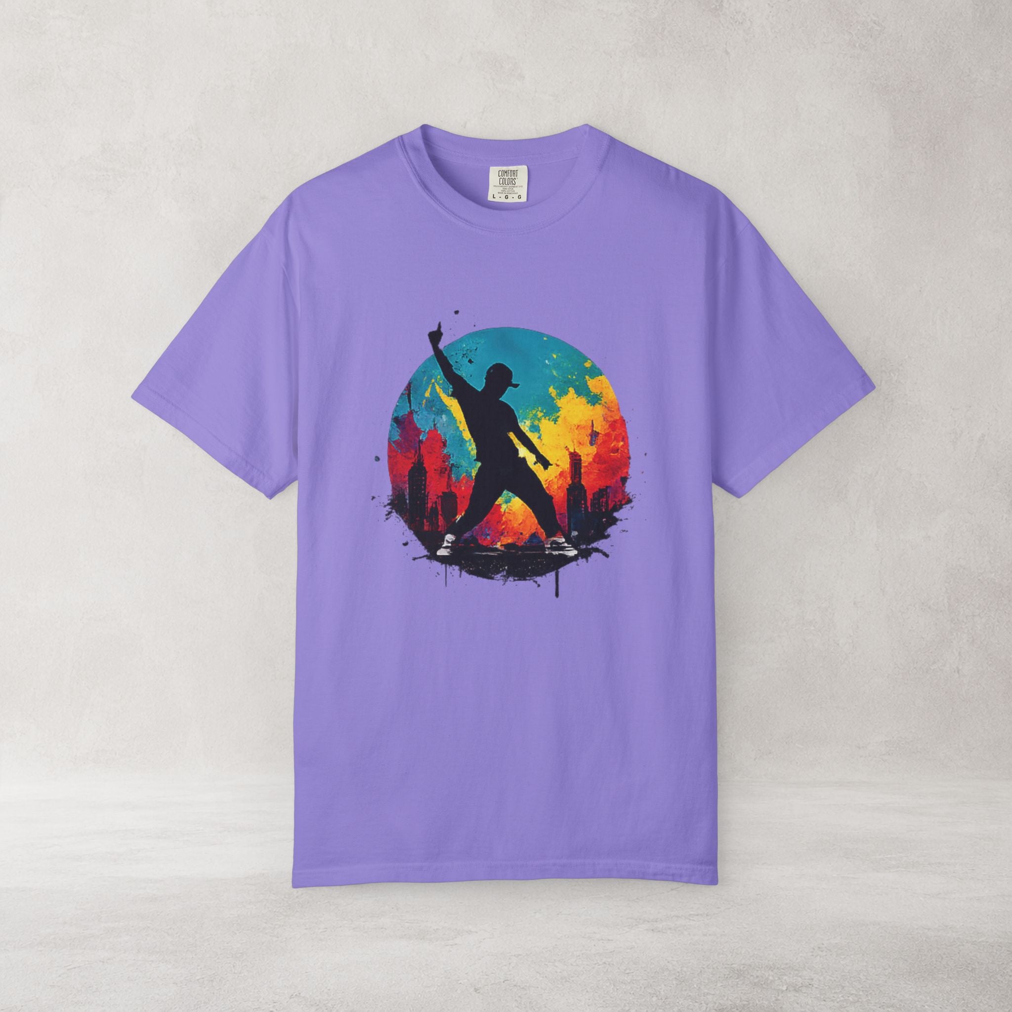 Color Splash Dancer T Shirt | Comfort Colors 1717 Festival Art Tee