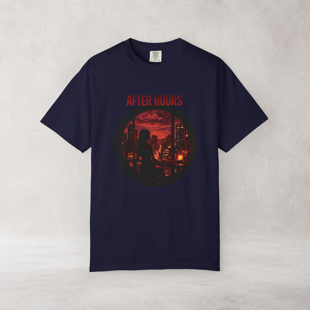 After Hours City Lights T Shirt | Comfort Colors 1717 Retro Nightscape Graphic Tee