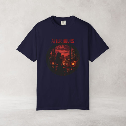 After Hours City Lights T Shirt | Comfort Colors 1717 Retro Nightscape Graphic Tee
