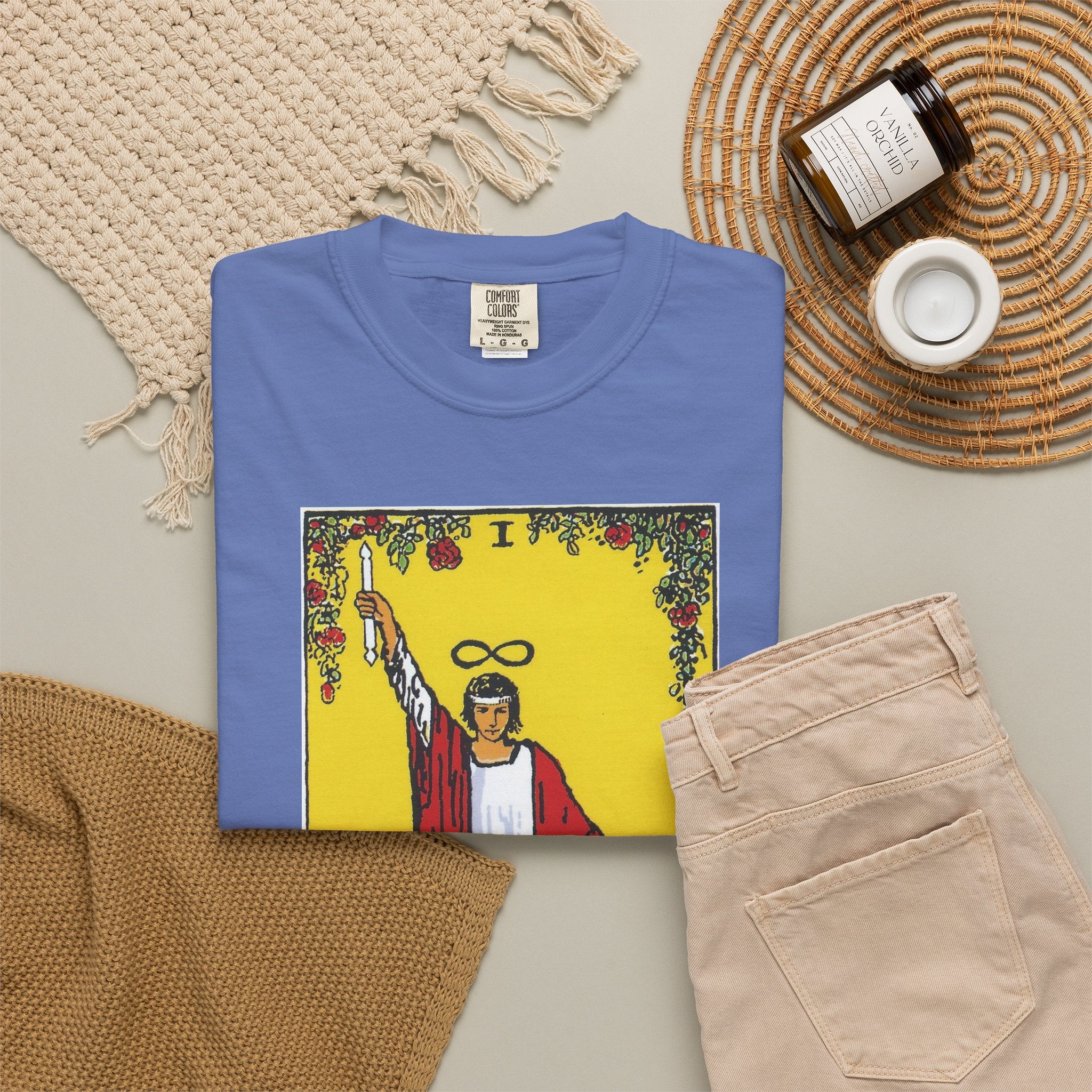 The Magician Tarot Card T Shirt | Comfort Colors 1717 Mystical Graphic Tee