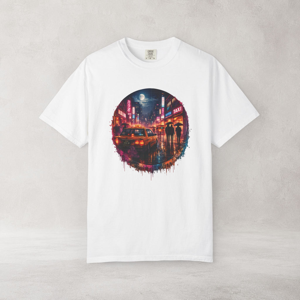 Tokyo Nights Vaporwave T Shirt | Comfort Colors 1717 Retro Neon City Graphic Tee