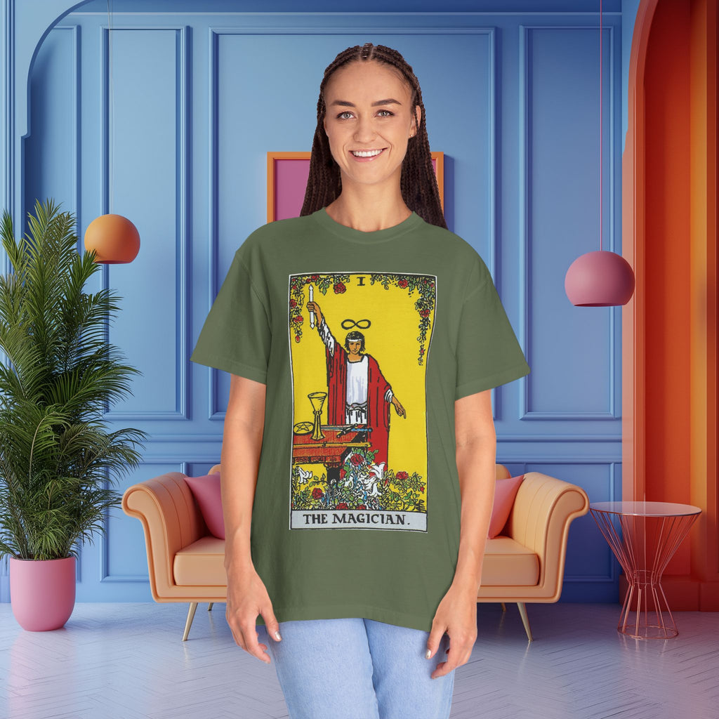 The Magician Tarot Card T Shirt | Comfort Colors 1717 Mystical Graphic Tee