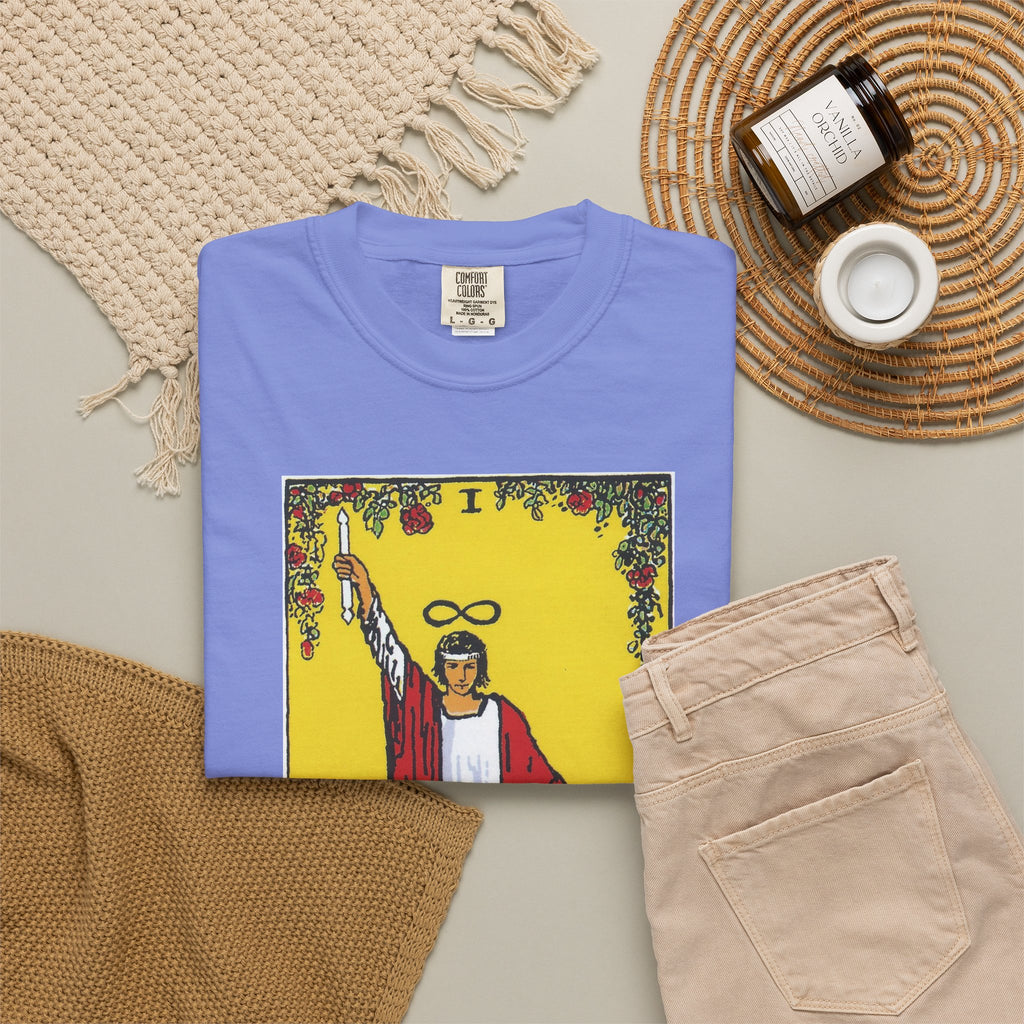 The Magician Tarot Card T Shirt | Comfort Colors 1717 Mystical Graphic Tee