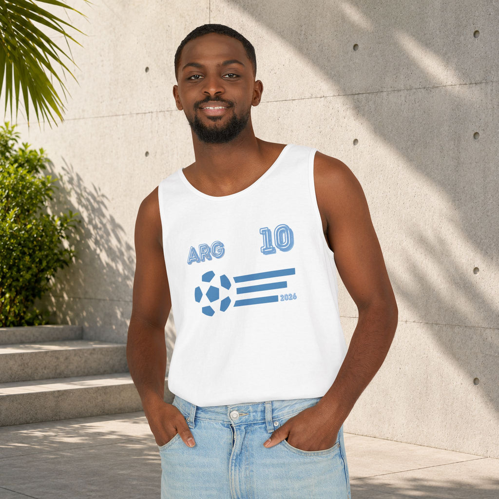 Argentina 10 Football Unisex Tank Top - Analog Magic