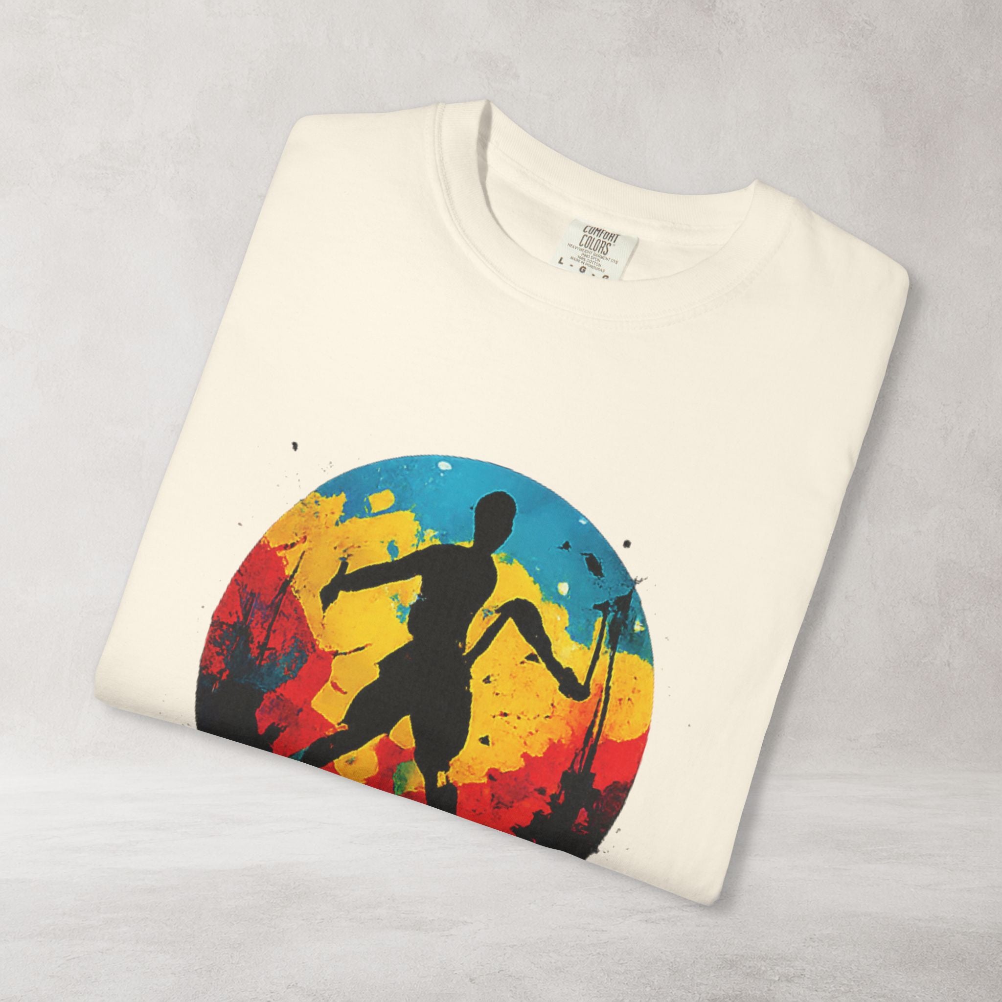 Color Splash Skateboarder T Shirt | Comfort Colors 1717 Skate Art Tee