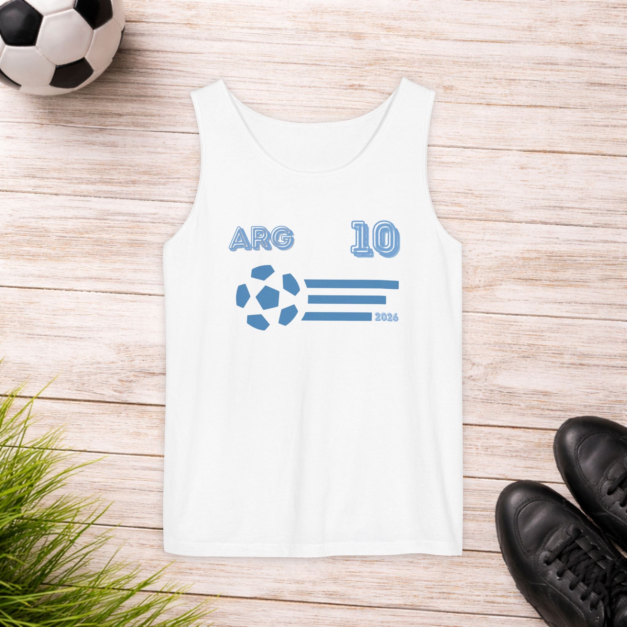 Argentina 10 Football Unisex Tank Top - Analog Magic