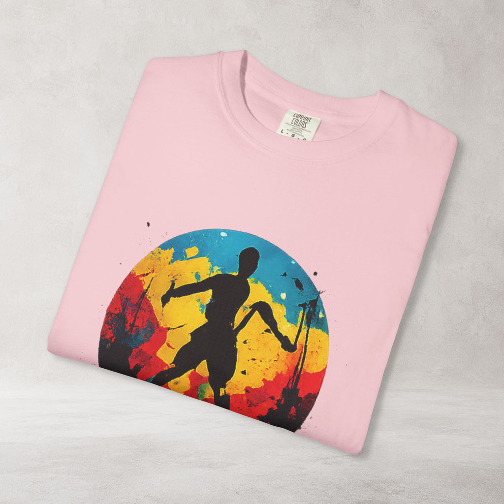 Color Splash Skateboarder T Shirt | Comfort Colors 1717 Skate Art Tee