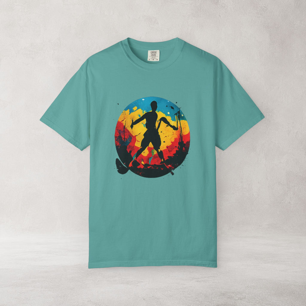 Color Splash Skateboarder T Shirt | Comfort Colors 1717 Skate Art Tee