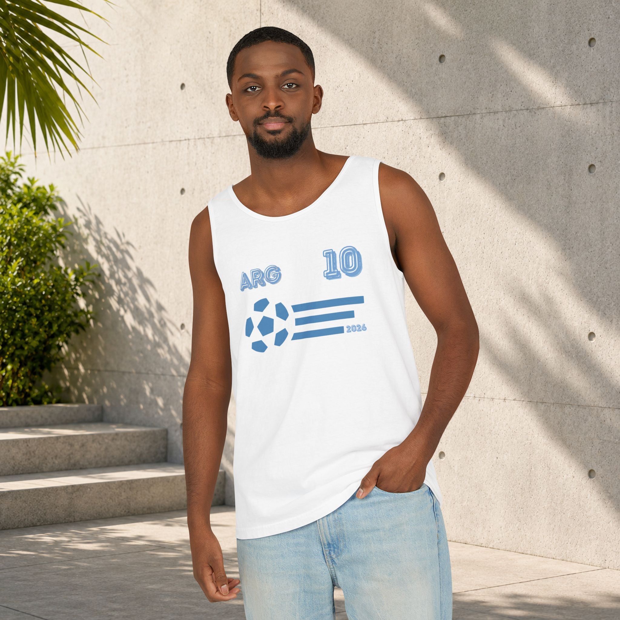 Argentina 10 Football Unisex Tank Top - Analog Magic