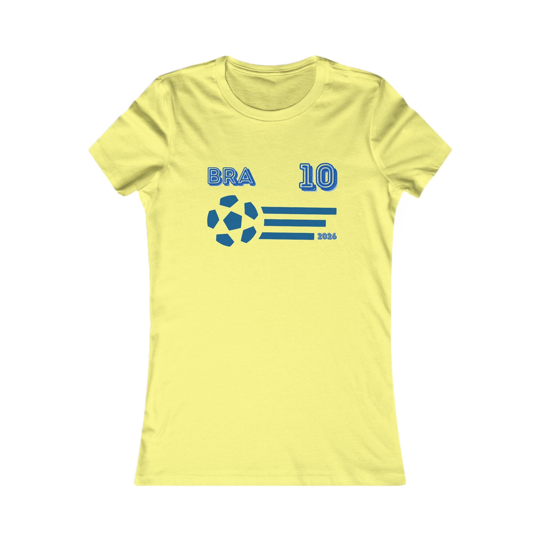 Brazil Soccer Fan Tee | BRA 10 Football Supporter Shirt | Brazilian Football Graphic T-Shirt