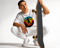 Color Splash Skateboarder T Shirt | Comfort Colors 1717 Skate Art Tee