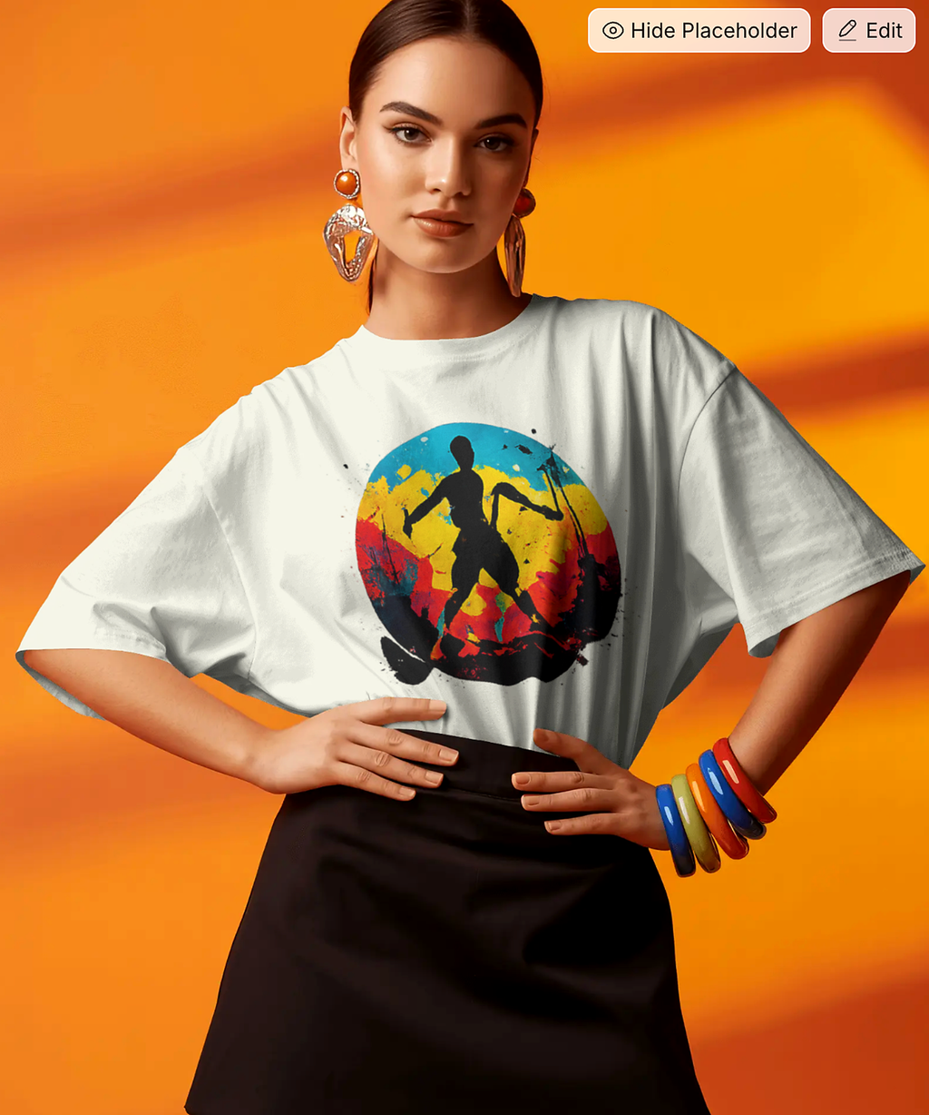 Color Splash Skateboarder T Shirt | Comfort Colors 1717 Skate Art Tee