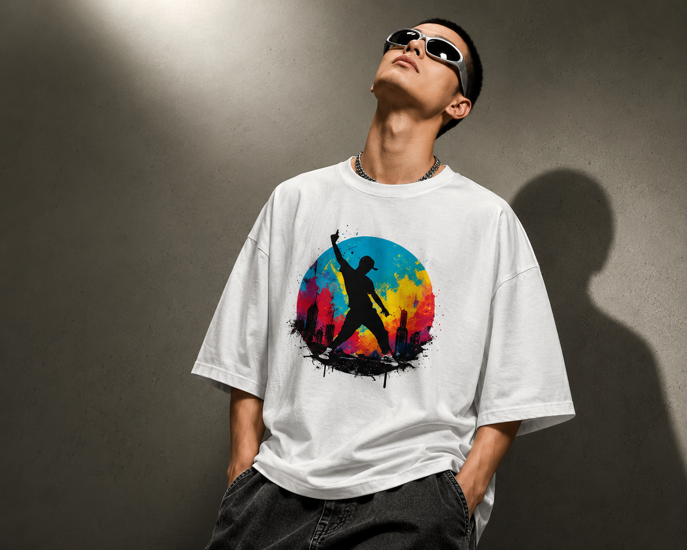 Color Splash Dancer T Shirt | Comfort Colors 1717 Festival Art Tee