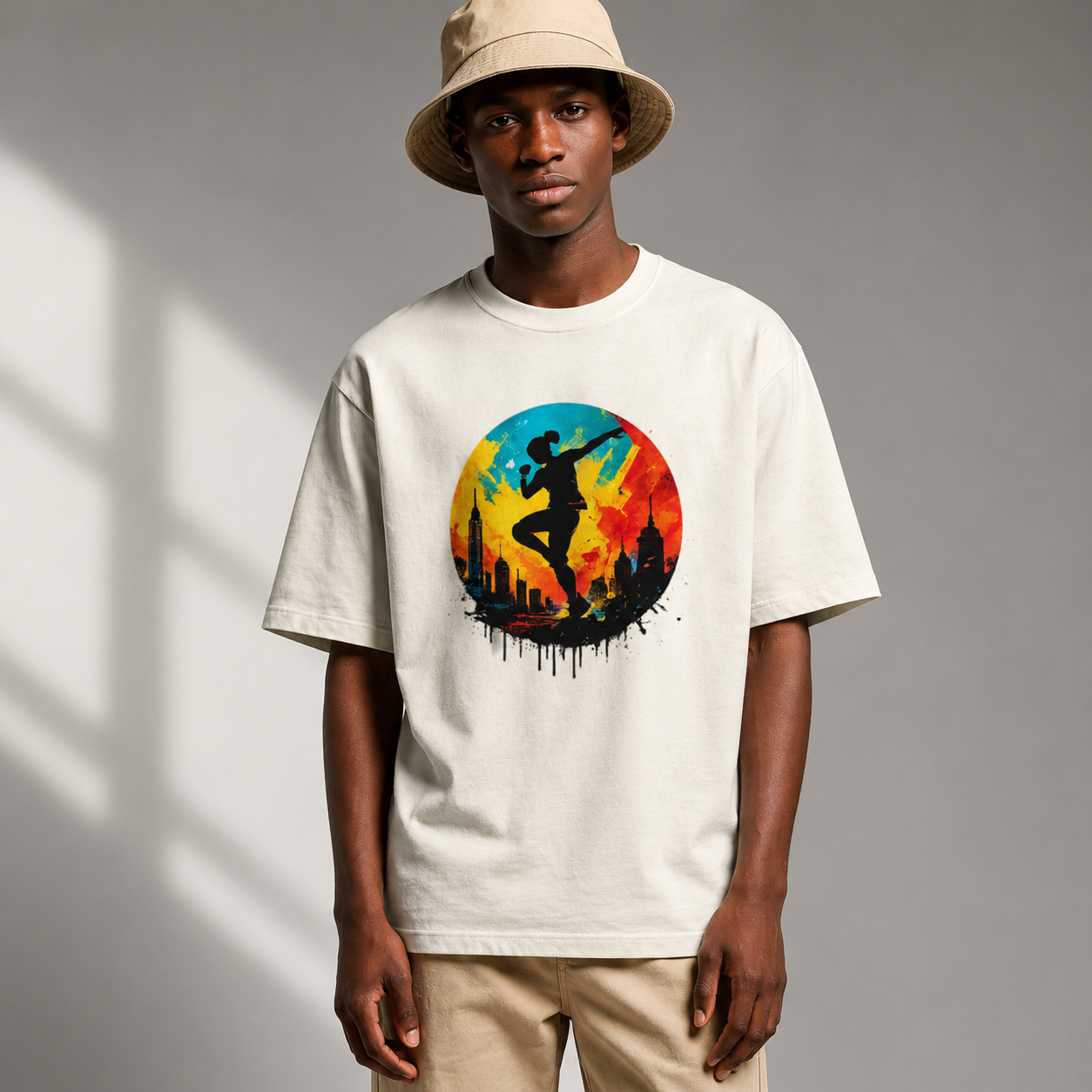 Sunset Dancer Graphic T Shirt | Comfort Colors 1717 Art Tee