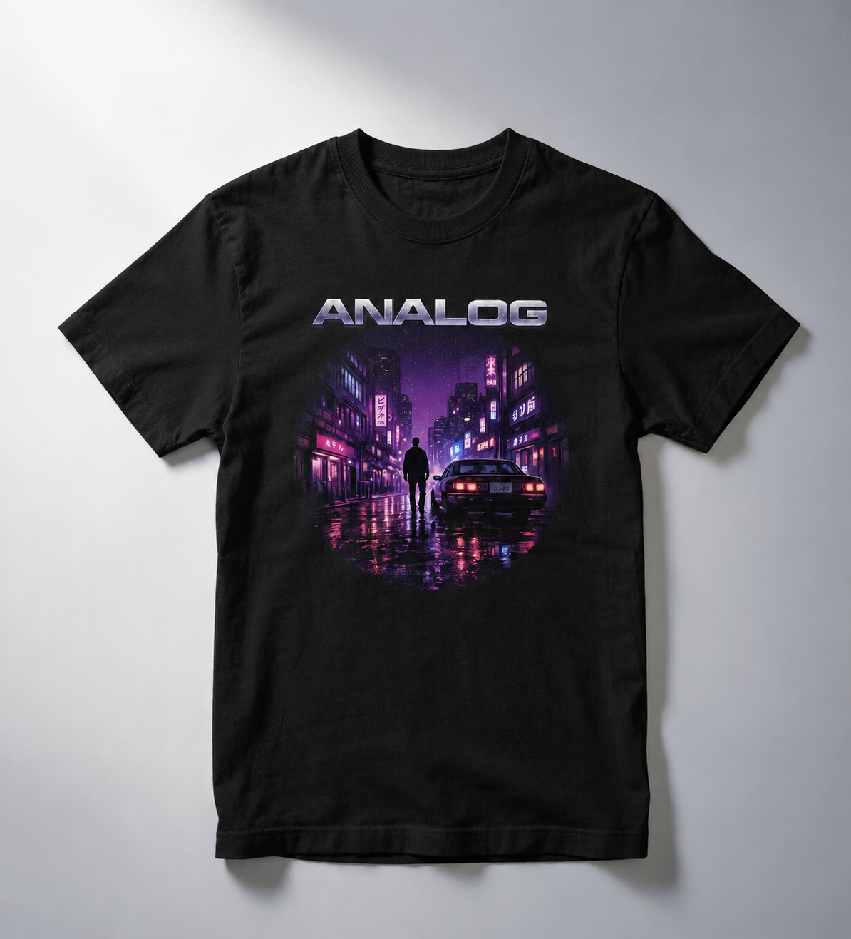 Analog Neon City T Shirt | Comfort Colors 1717 Retro Synthwave Graphic Tee