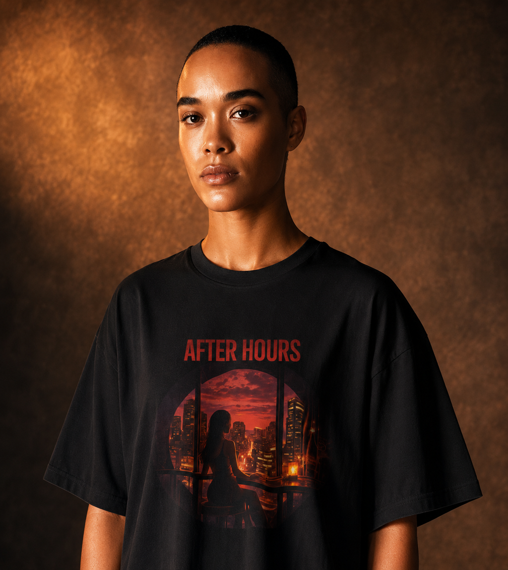 After Hours City Lights T Shirt | Comfort Colors 1717 Retro Nightscape Graphic Tee